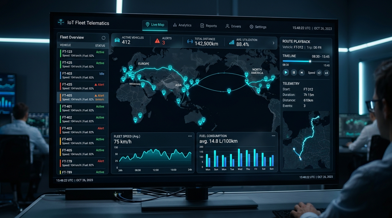 iTrackSense Cloud IoT Fleet Management Platform